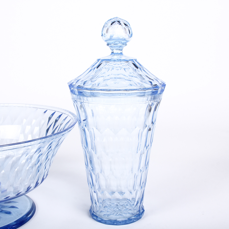 Blue Orrefors Crystal Tableware