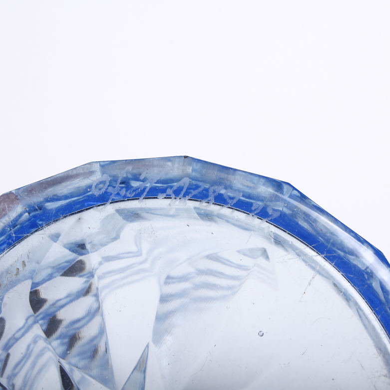 Blue Orrefors Crystal Tableware