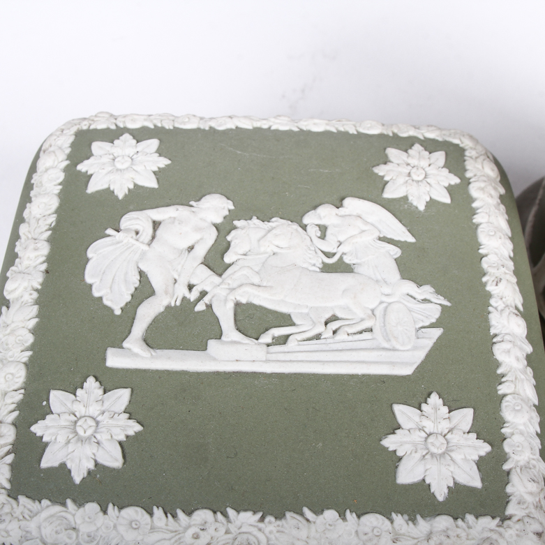 Collection of Sage Green Jasperware by Wedgwood