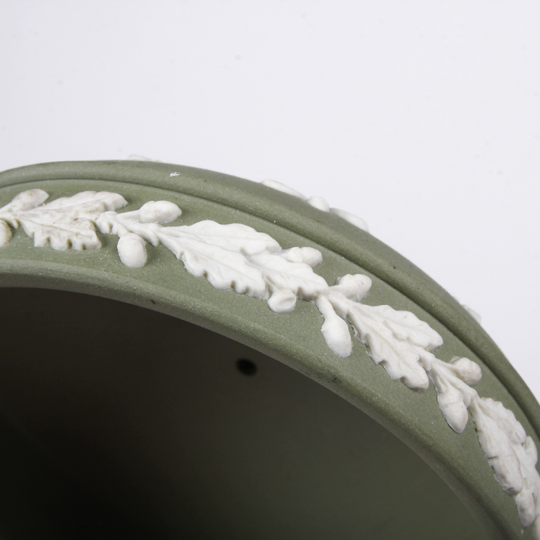 Collection of Sage Green Jasperware by Wedgwood