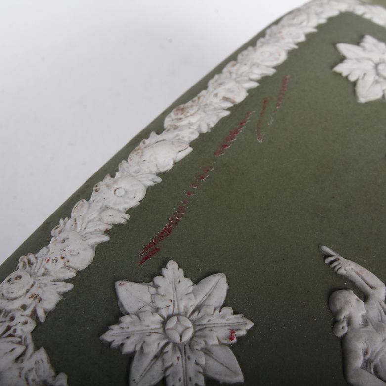 Collection of Sage Green Jasperware by Wedgwood