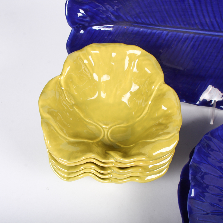 Assortment of Foliage-Themed Dinnerware