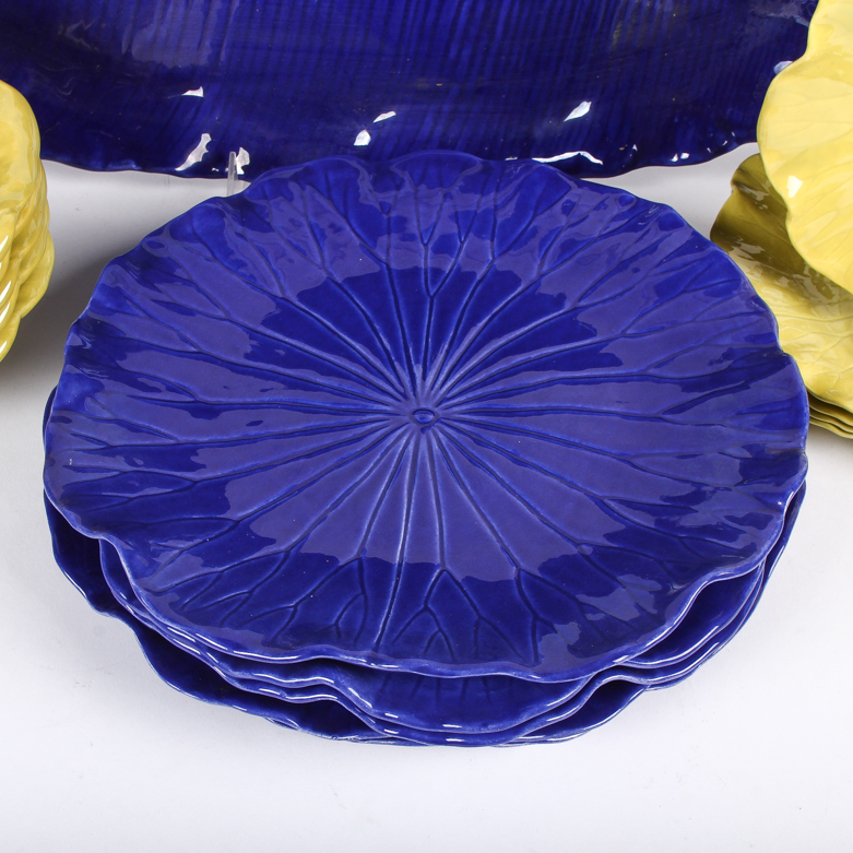 Assortment of Foliage-Themed Dinnerware
