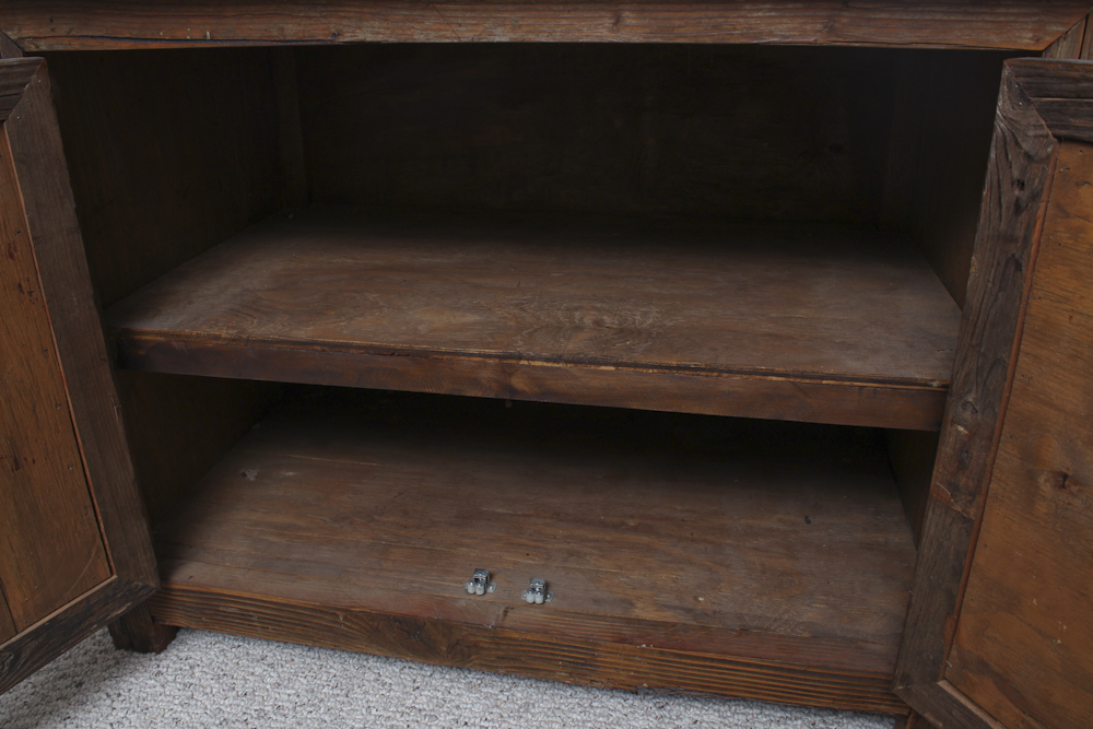 Rustic Wooden Two Door Chest