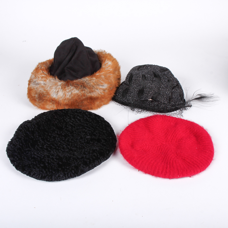 Collection of Assorted Vintage Women's Hats