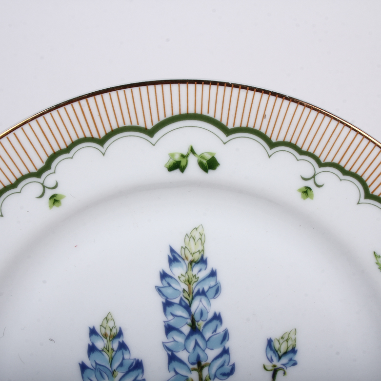 Decorative Georges Briard Porcelain Botanical Plates