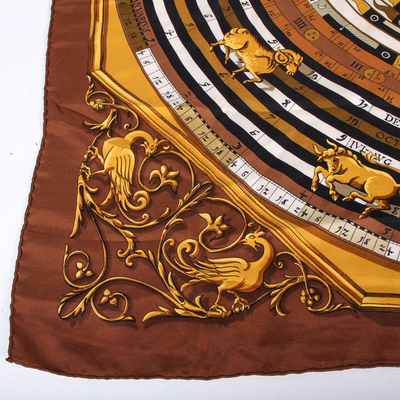Hermès "Dies et Hore" Silk Scarf