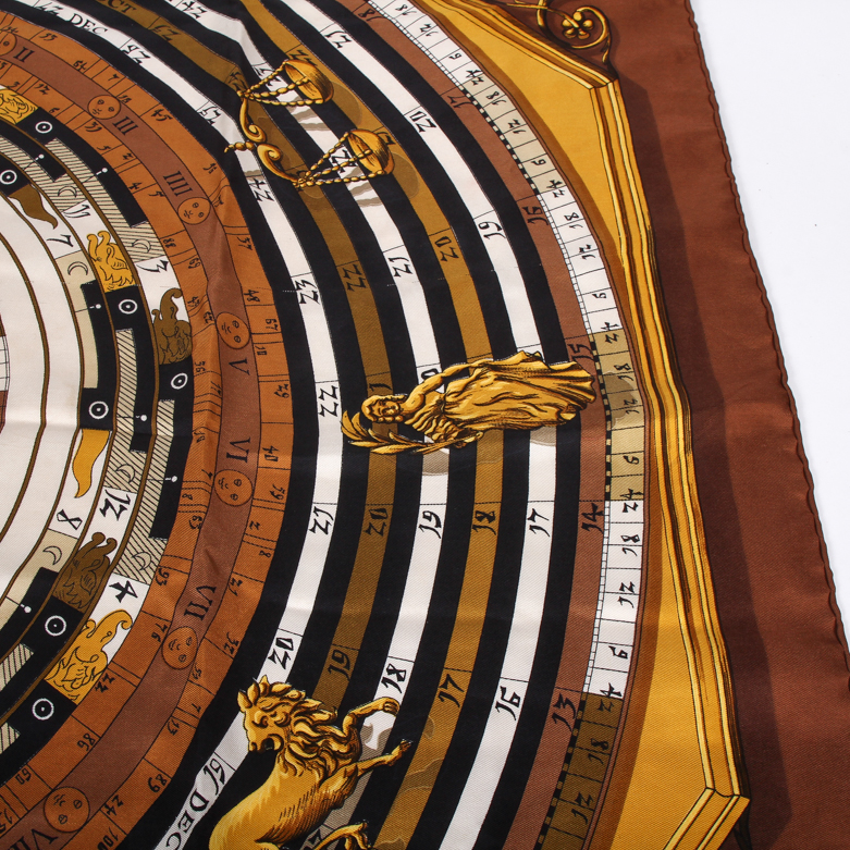 Hermès "Dies et Hore" Silk Scarf