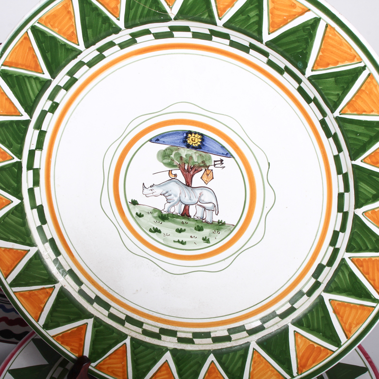 Hand-Painted Italian "Palio Di Siena" Plates
