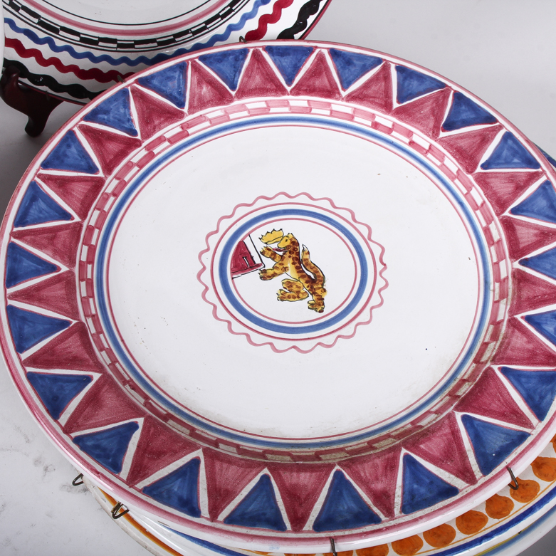 Hand-Painted Italian "Palio Di Siena" Plates