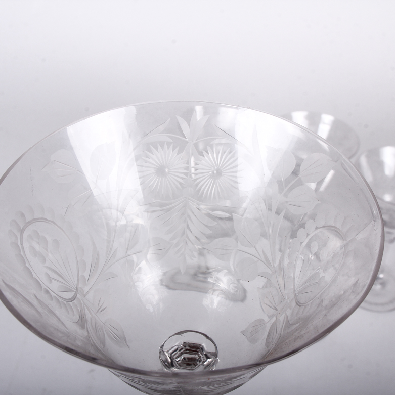 Etched Martini Glasses