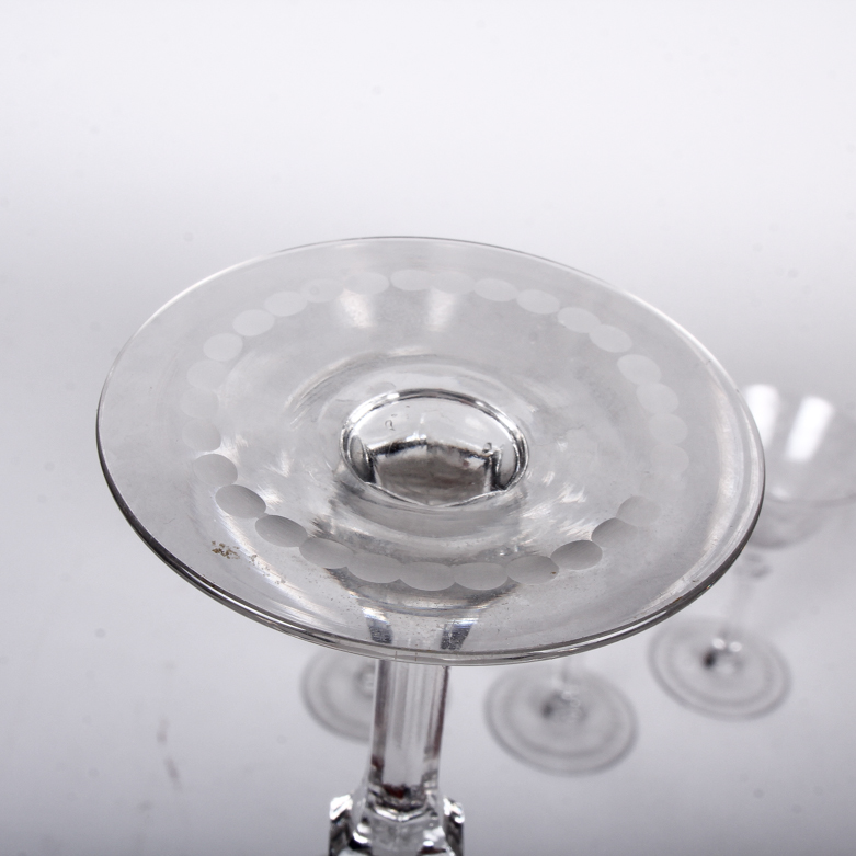 Etched Martini Glasses