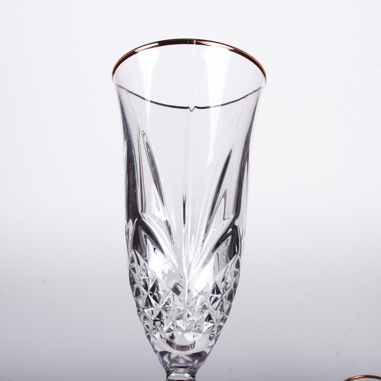 Cut Crystal Champagne Flutes
