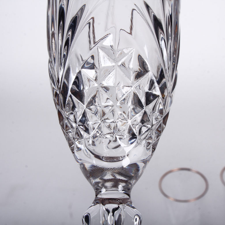 Cut Crystal Champagne Flutes