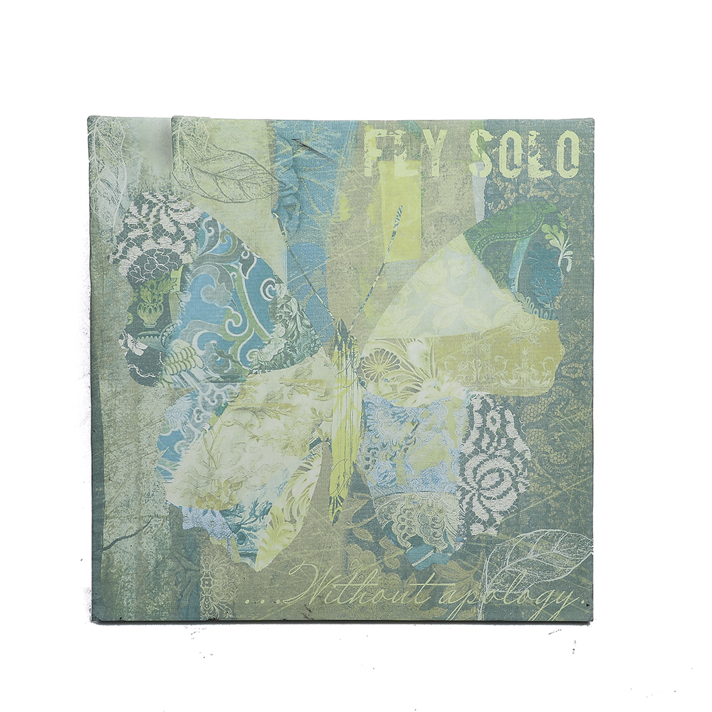 Butterfly Motif Print on Canvas