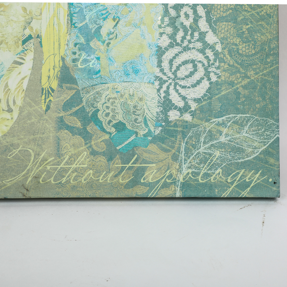 Butterfly Motif Print on Canvas