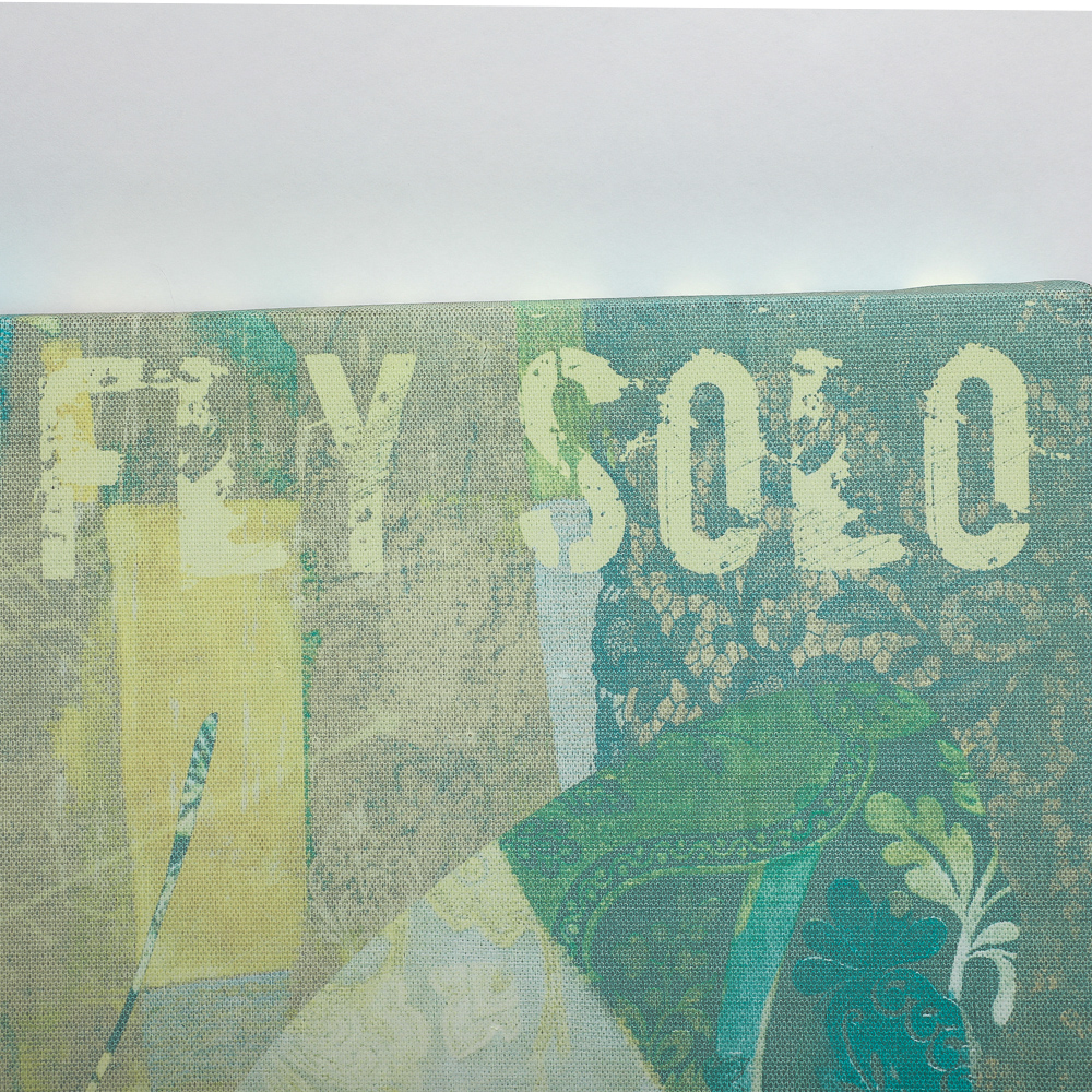 Butterfly Motif Print on Canvas