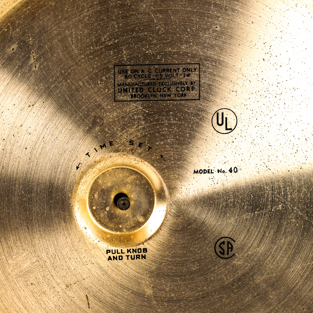 United Clock Corp Oversize Pocket Watch Style Wall Clock