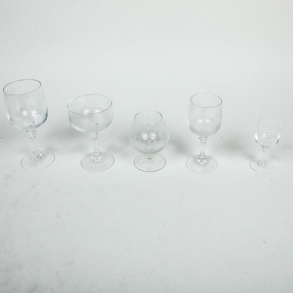 Vintage Princess House Style Heritage Crystal Stemware