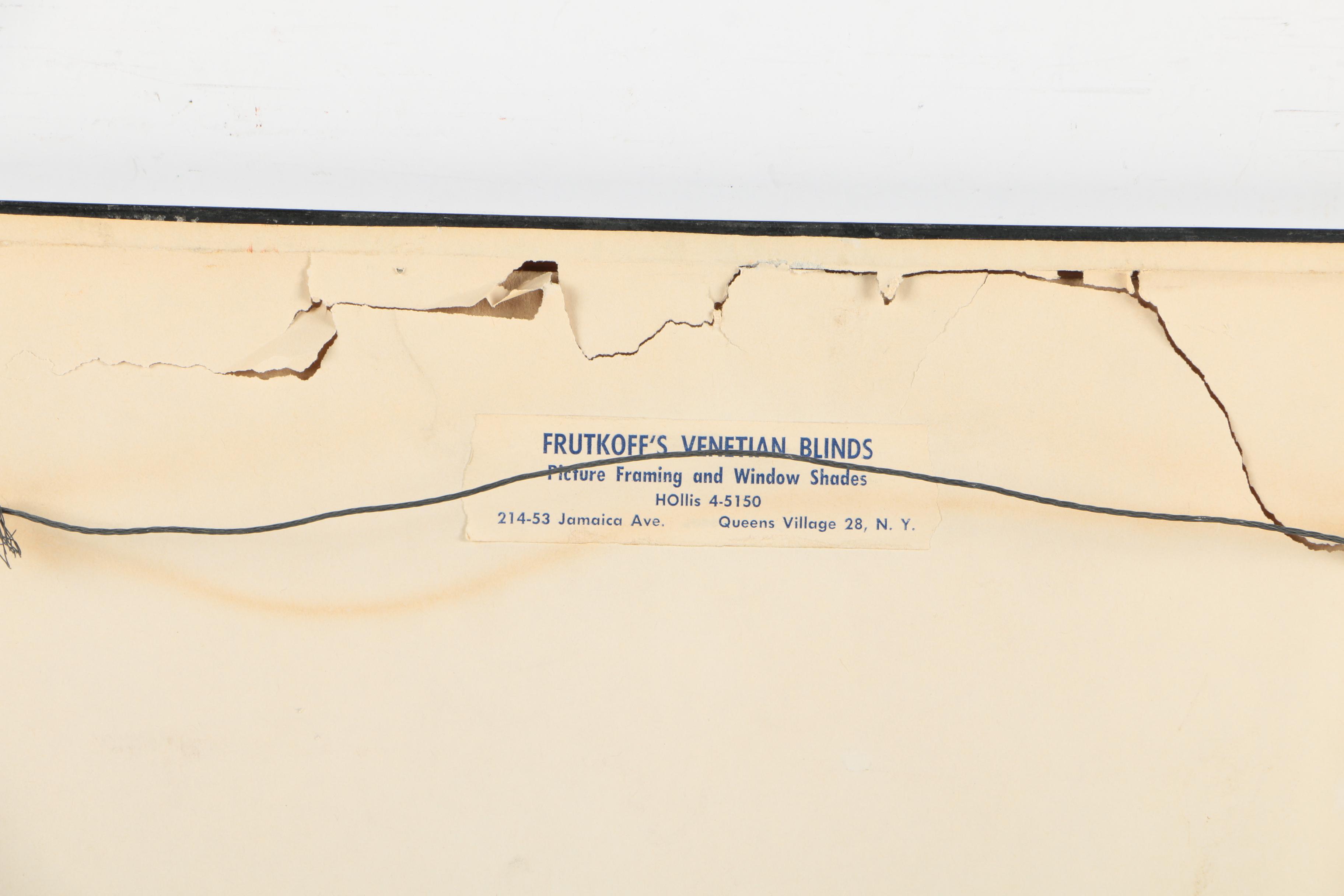 Japanese Shin-Hanga Woodblock Print of a Winter Scene