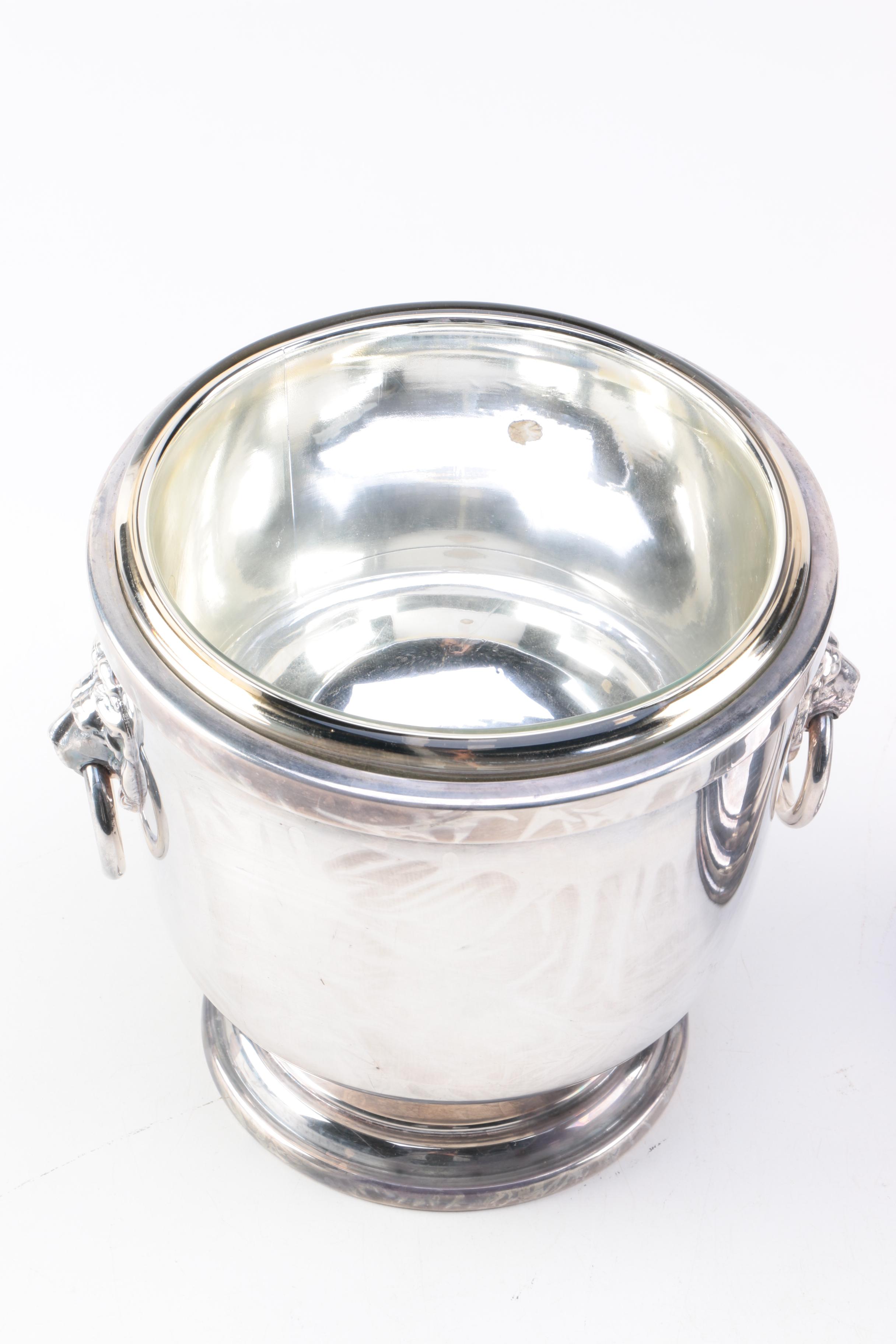 Vintage W. & S. Blackington Silver Plate Ice Bucket