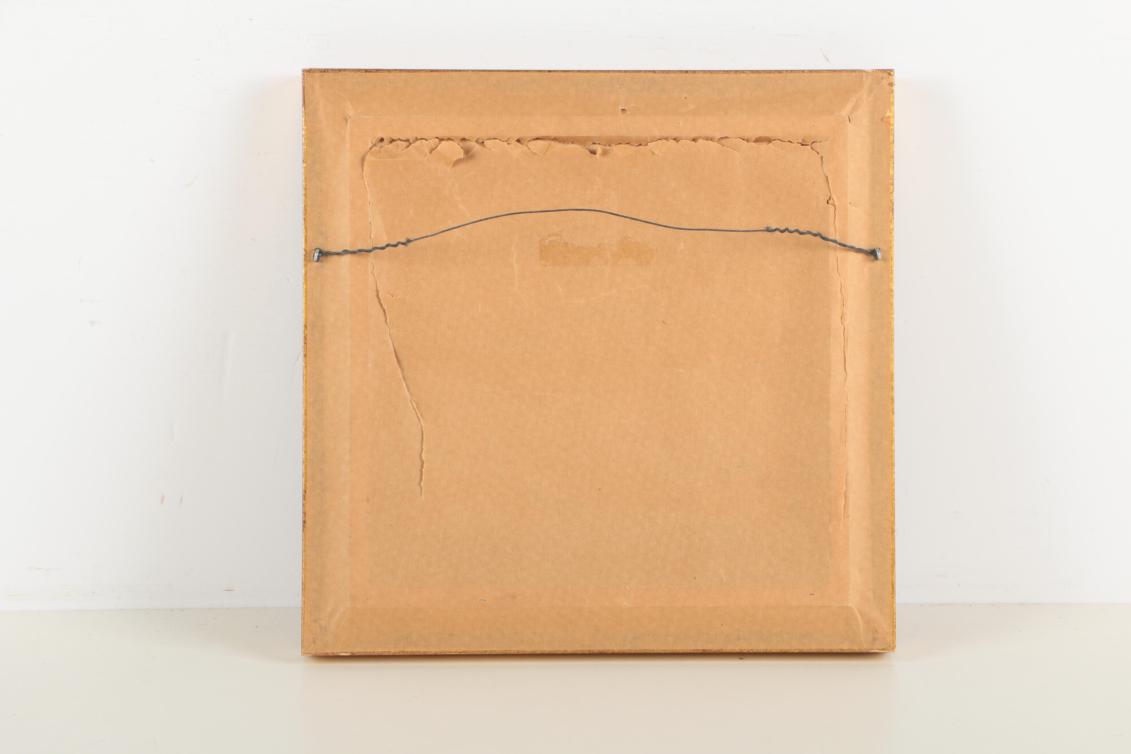 Oil on Board Painting of Street Scene