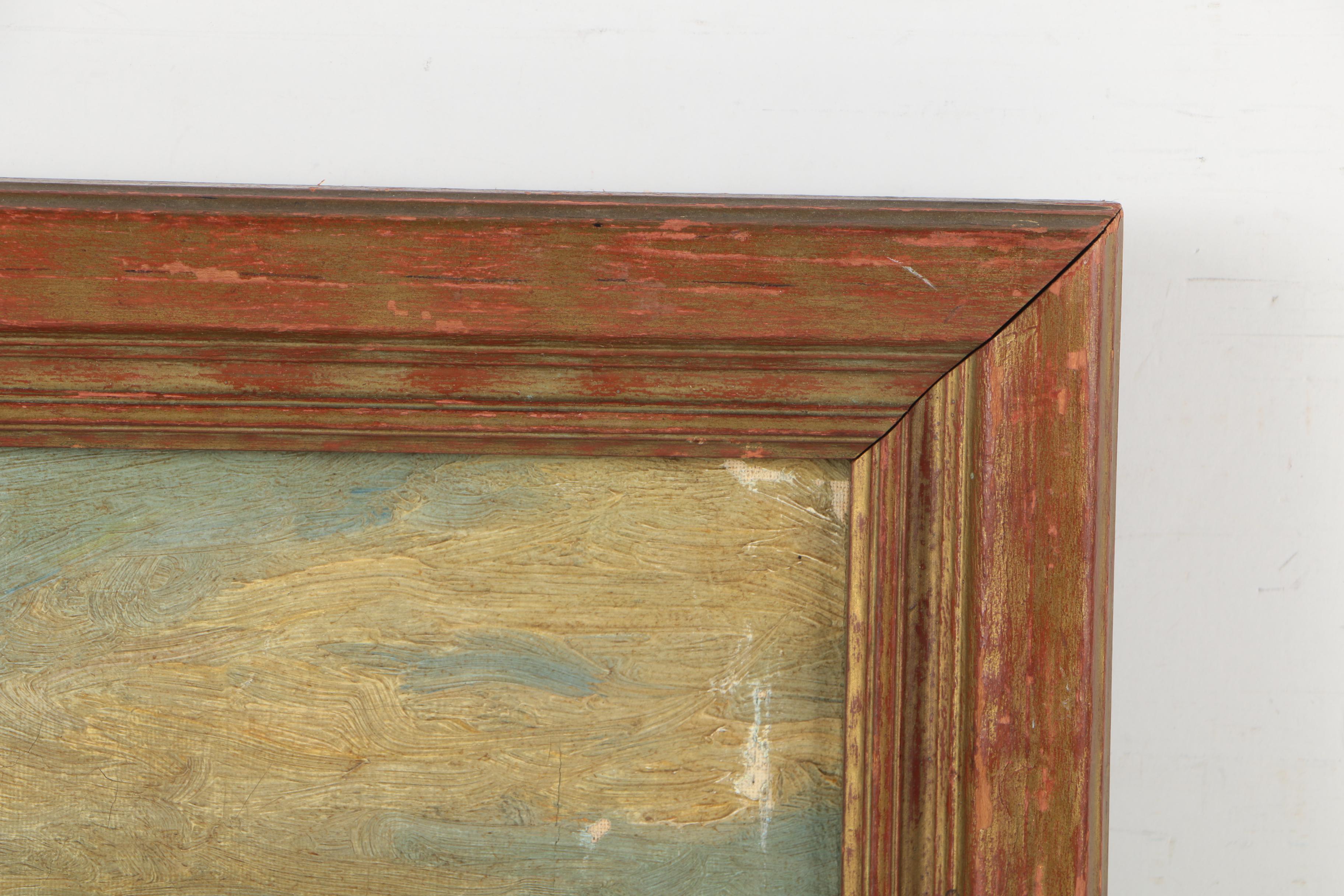 George Lawlor Oil Painting of a Landscape "View of Essex"