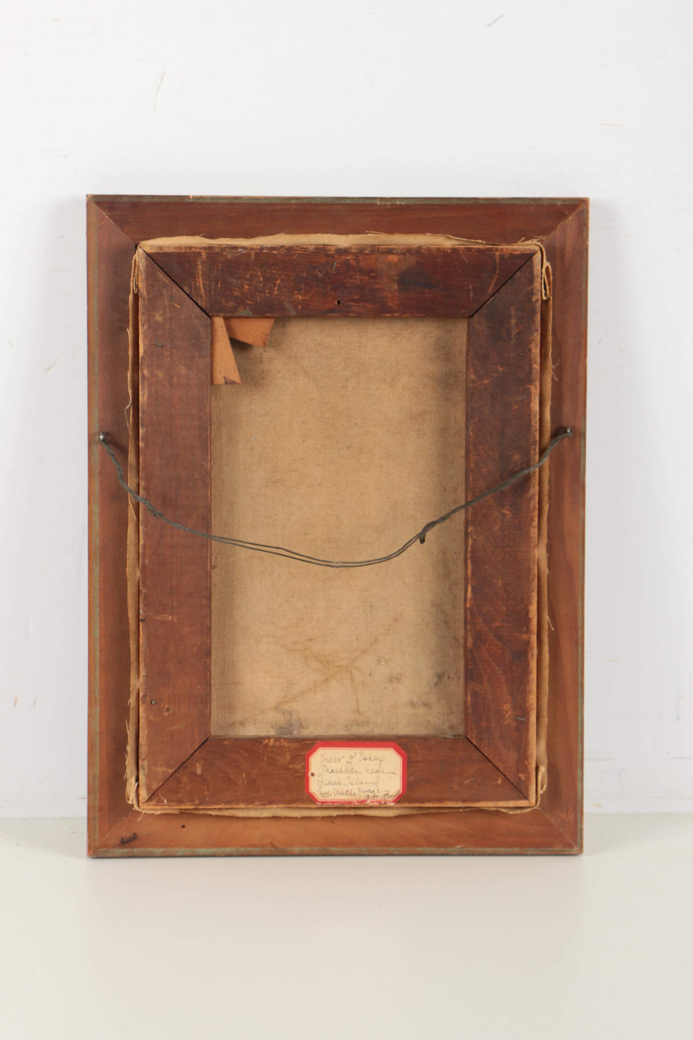 George Lawlor Oil Painting of a Landscape "View of Essex"