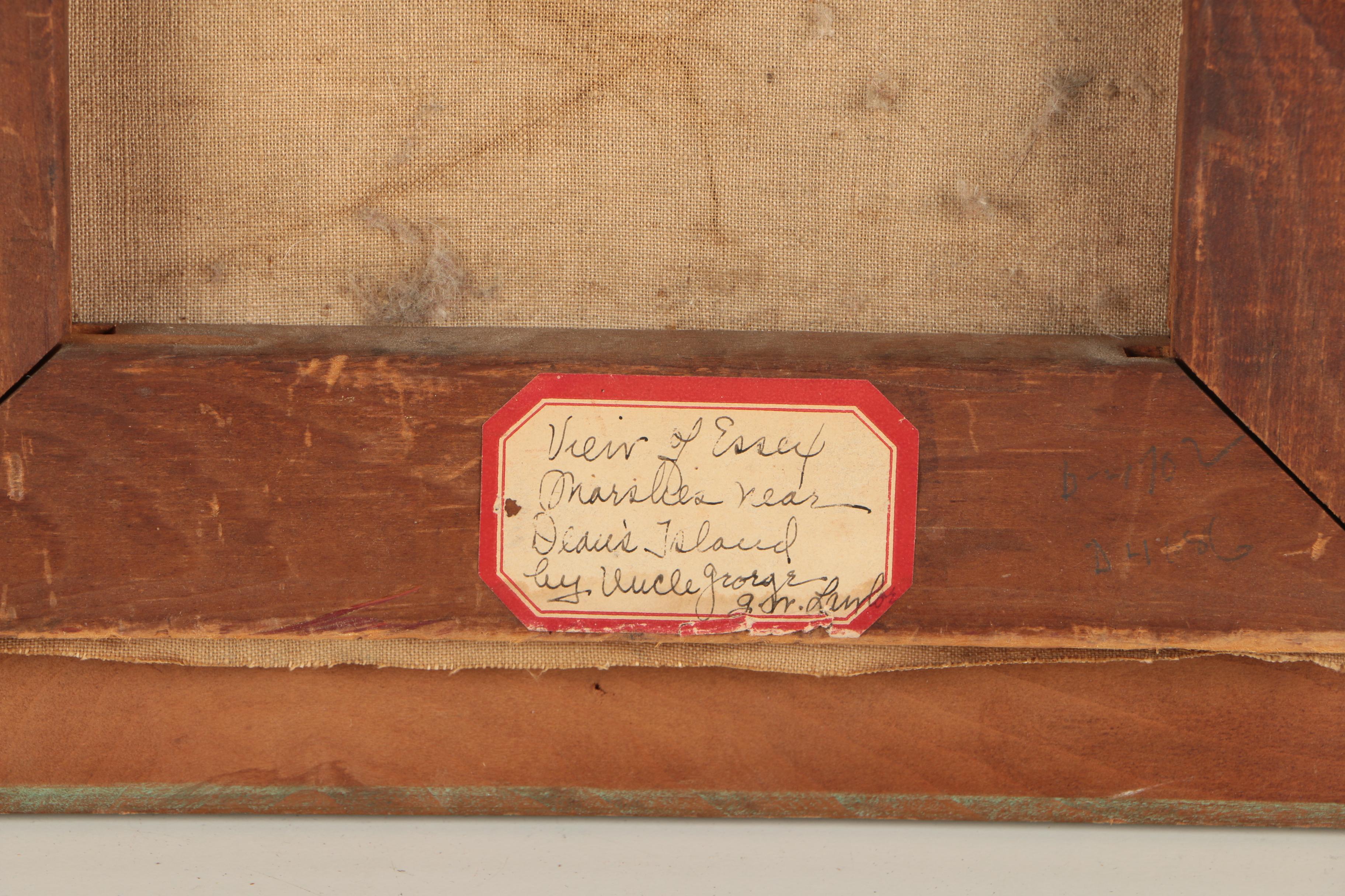 George Lawlor Oil Painting of a Landscape "View of Essex"