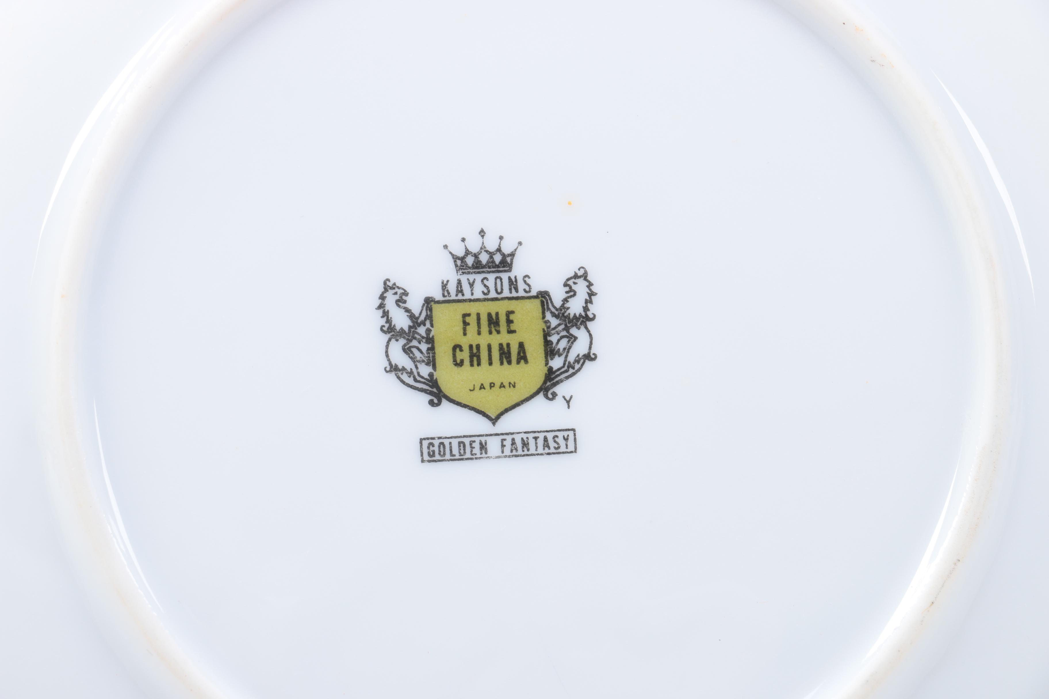 Kaysons "Golden Fantasy" Tableware