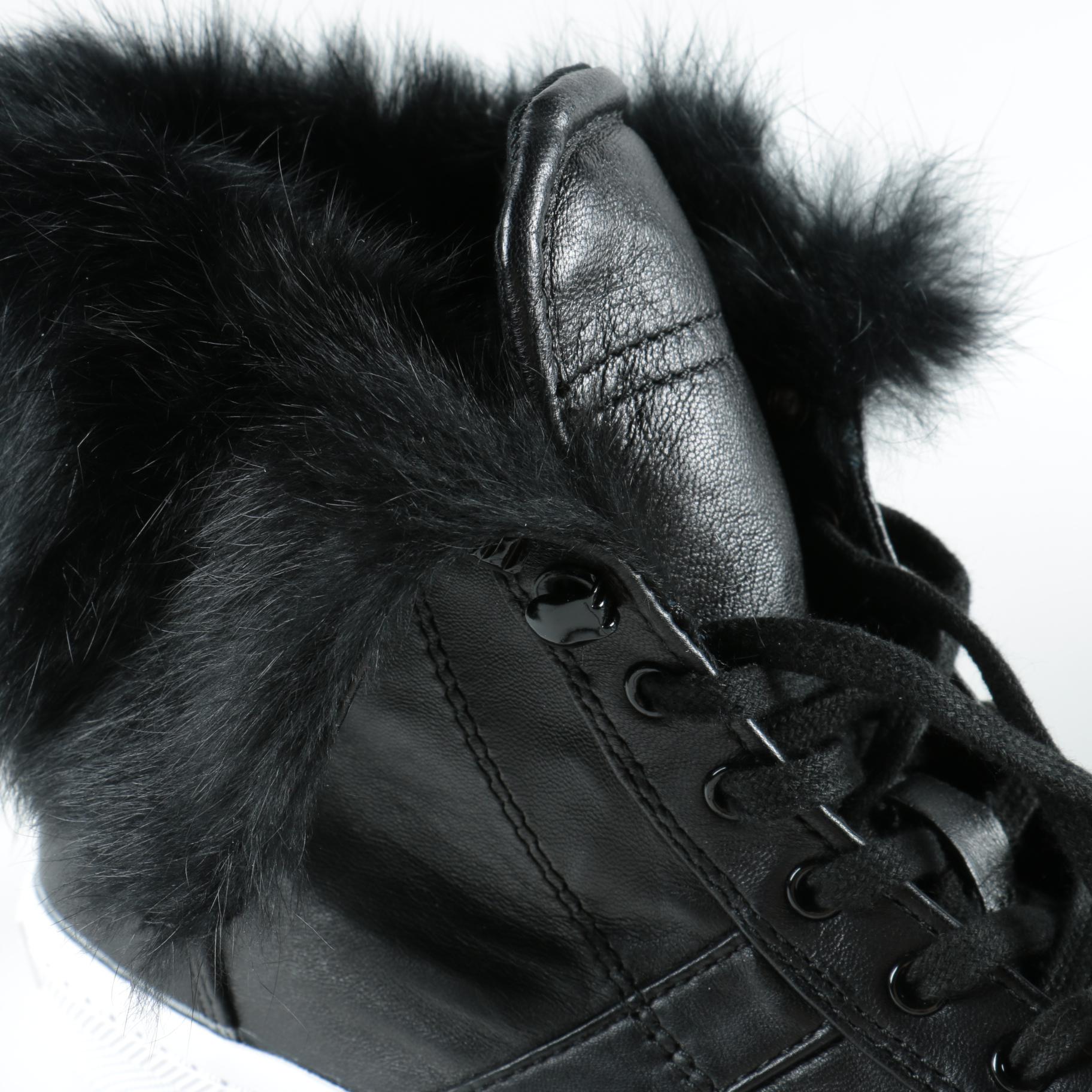 Rebbeca Minkoff Dyed Rabbit Fur Sneakers