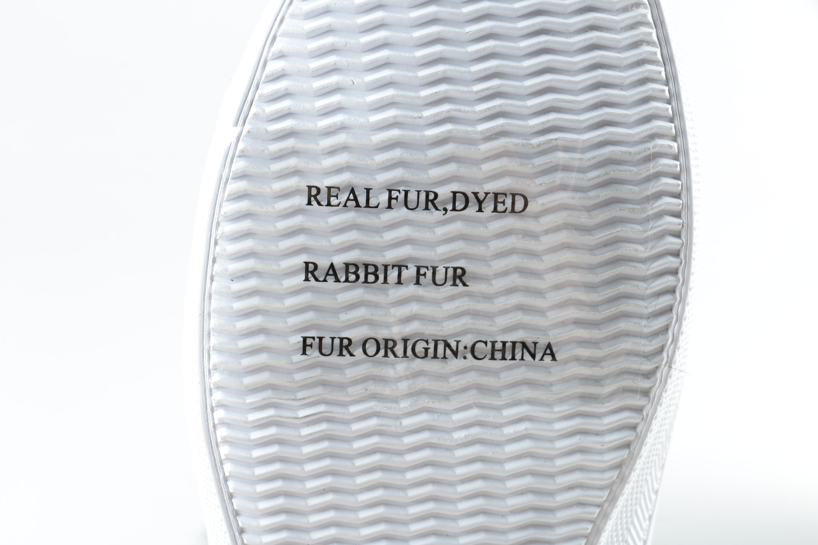 Rebbeca Minkoff Dyed Rabbit Fur Sneakers