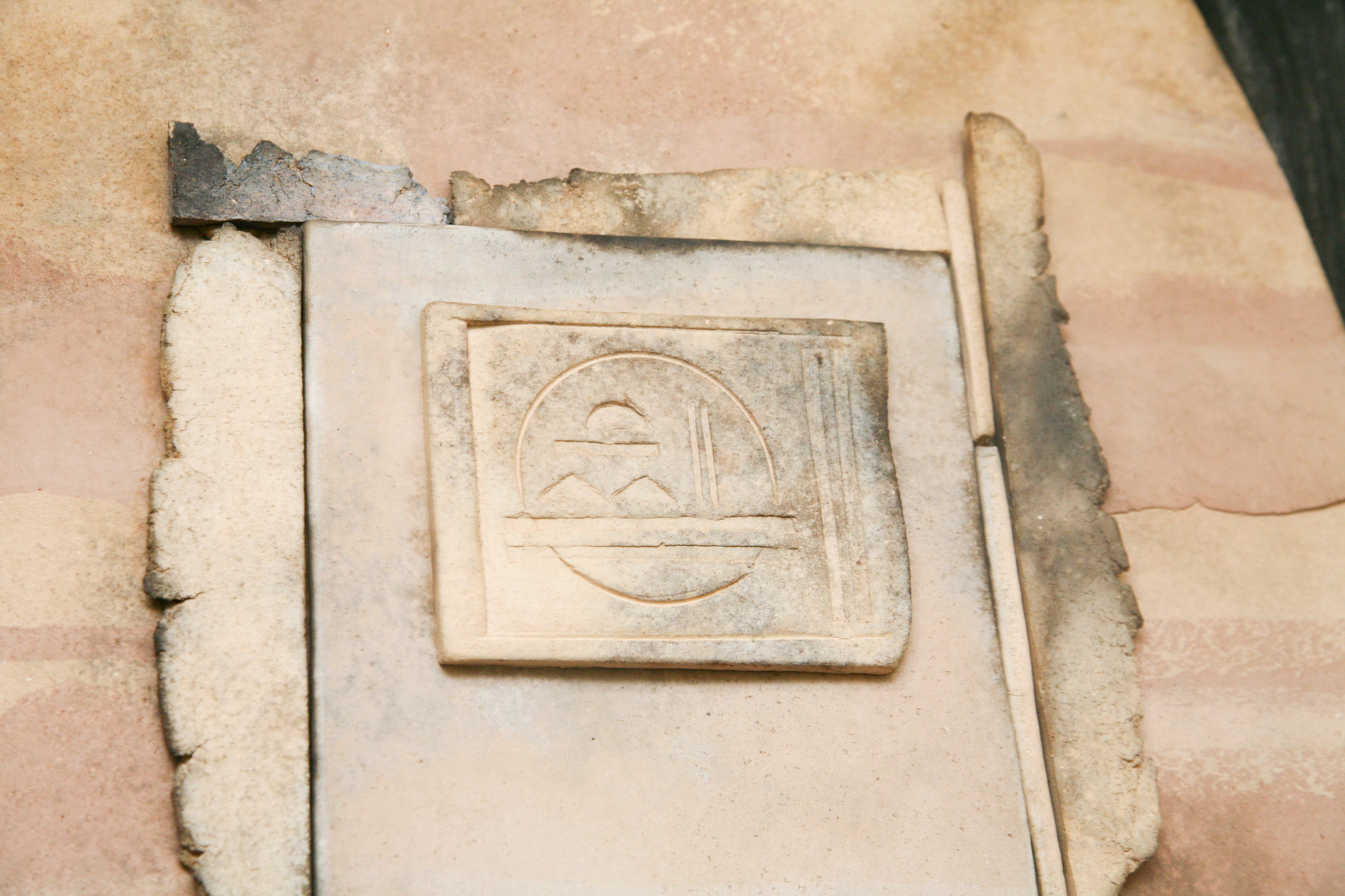 Distressed Wood and Stone Wall Decor