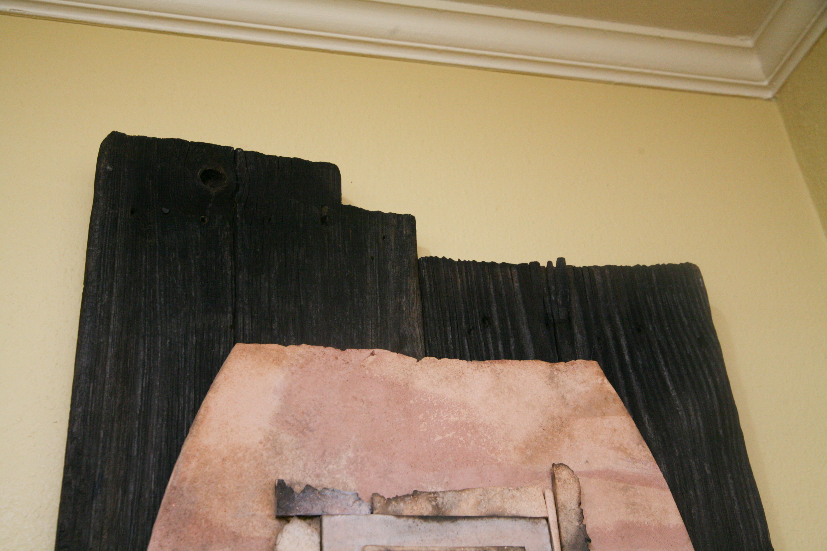 Distressed Wood and Stone Wall Decor