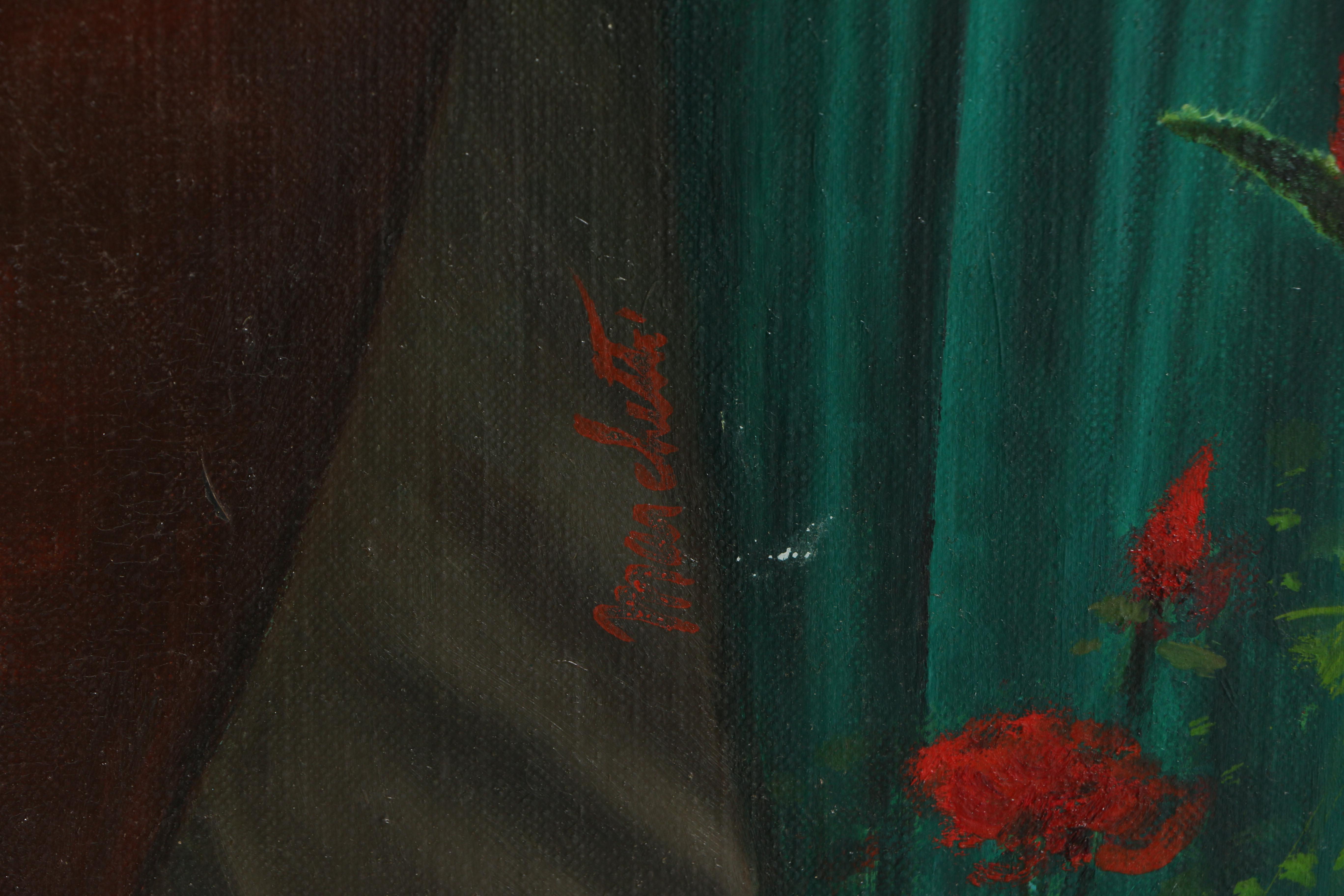 Lou Marchetti Oil Painting on Canvas "Jasmine Moon"