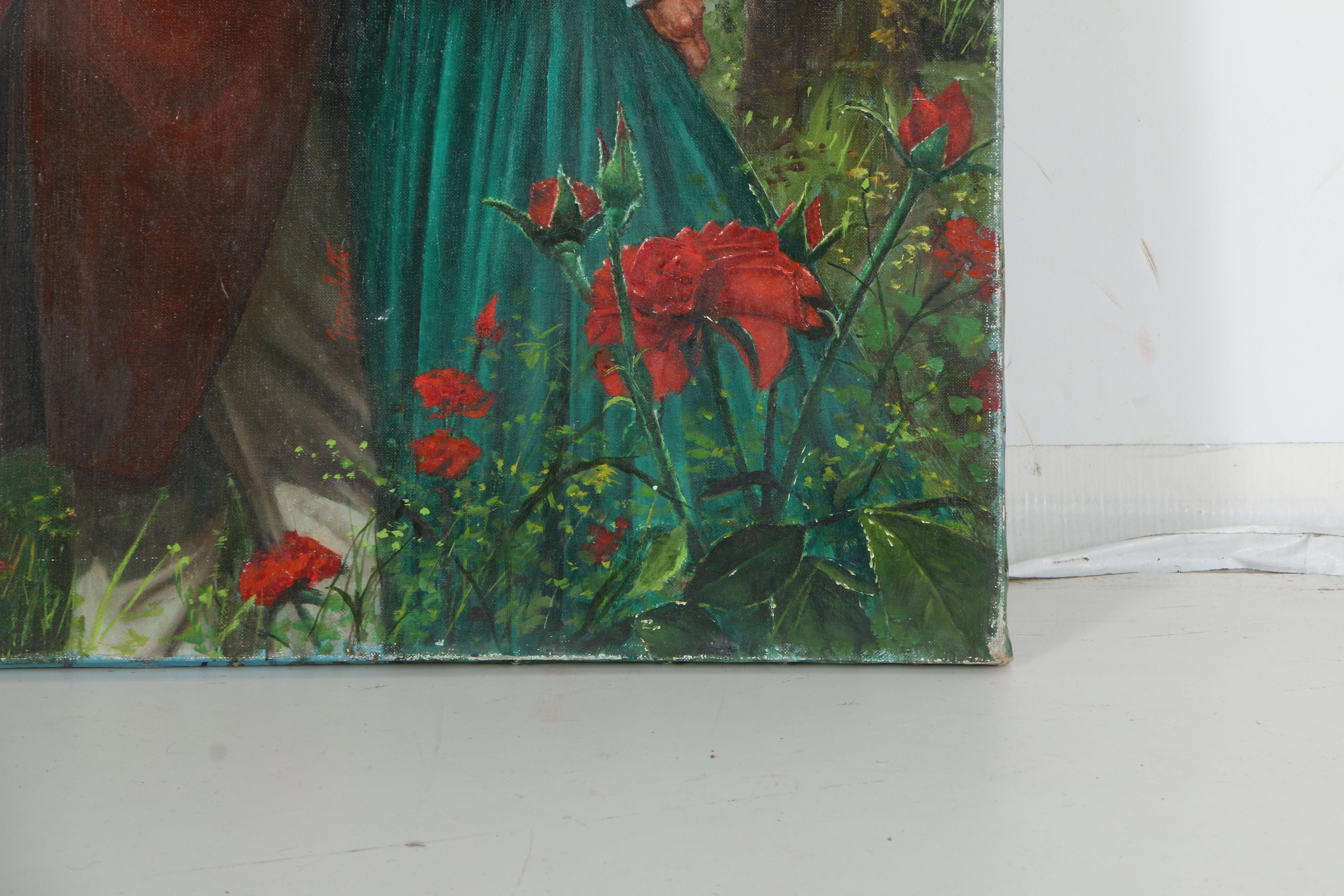 Lou Marchetti Oil Painting on Canvas "Jasmine Moon"