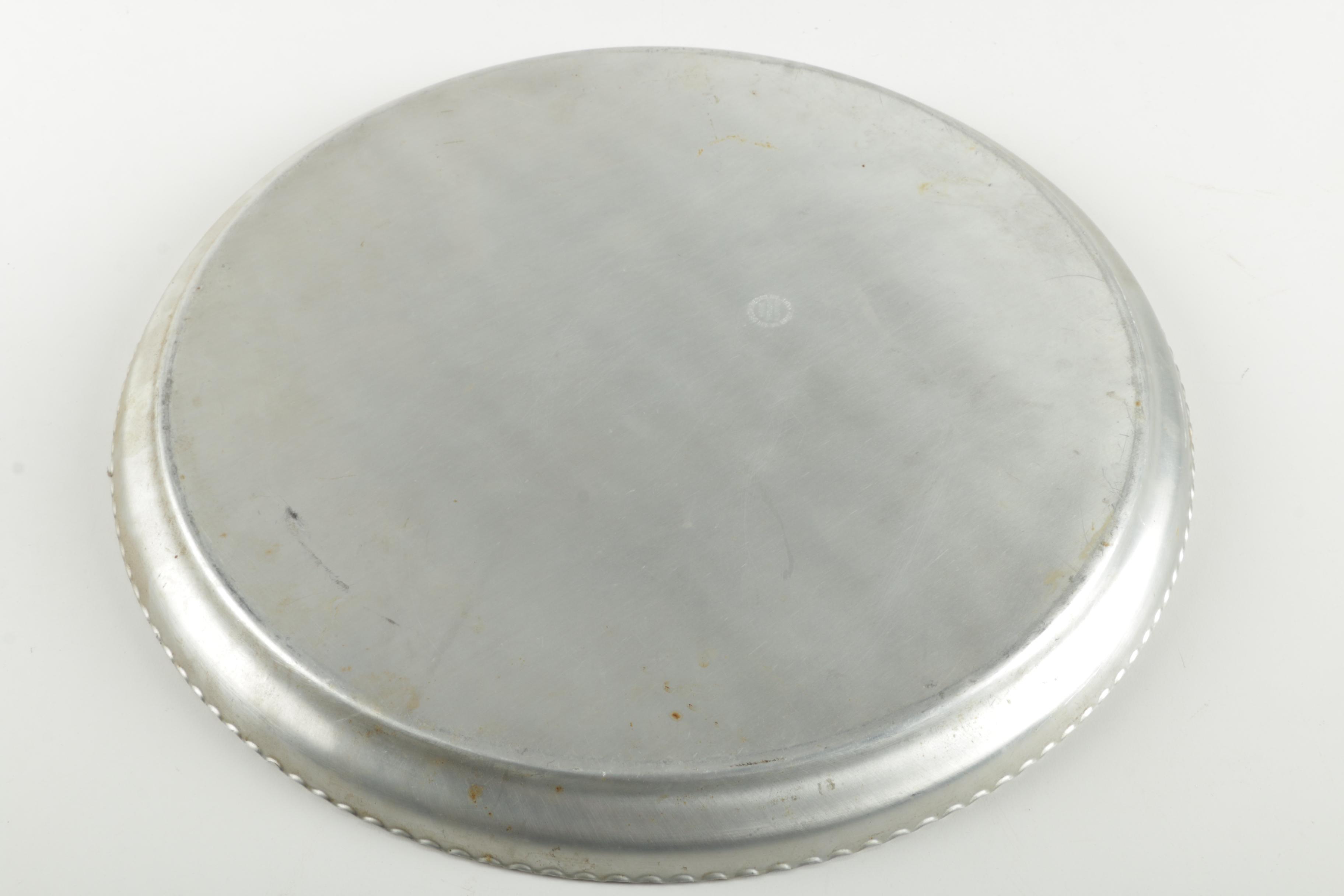 Two Vintage Wilson Specialties Hand Wrought Aluminum Trays