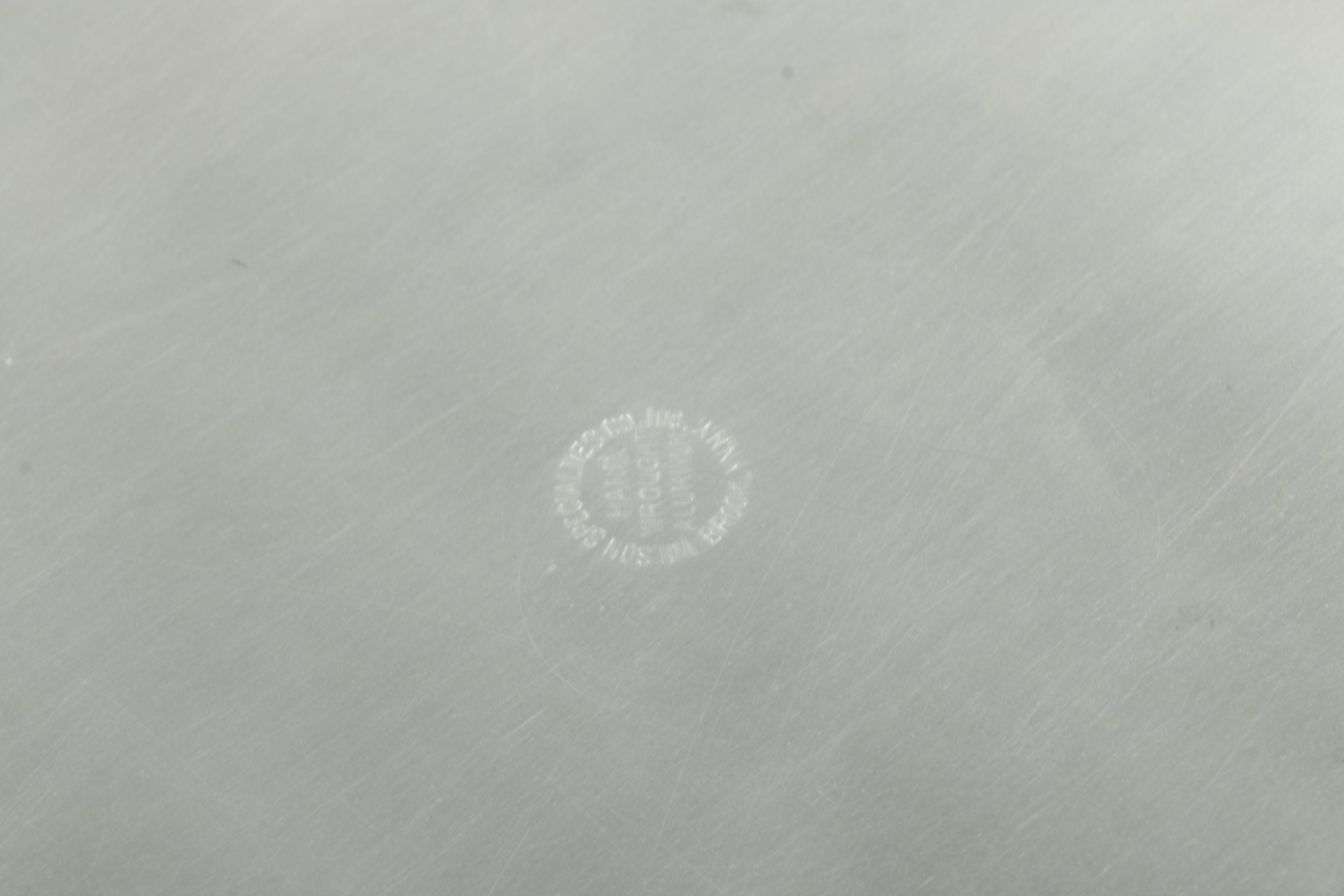 Two Vintage Wilson Specialties Hand Wrought Aluminum Trays