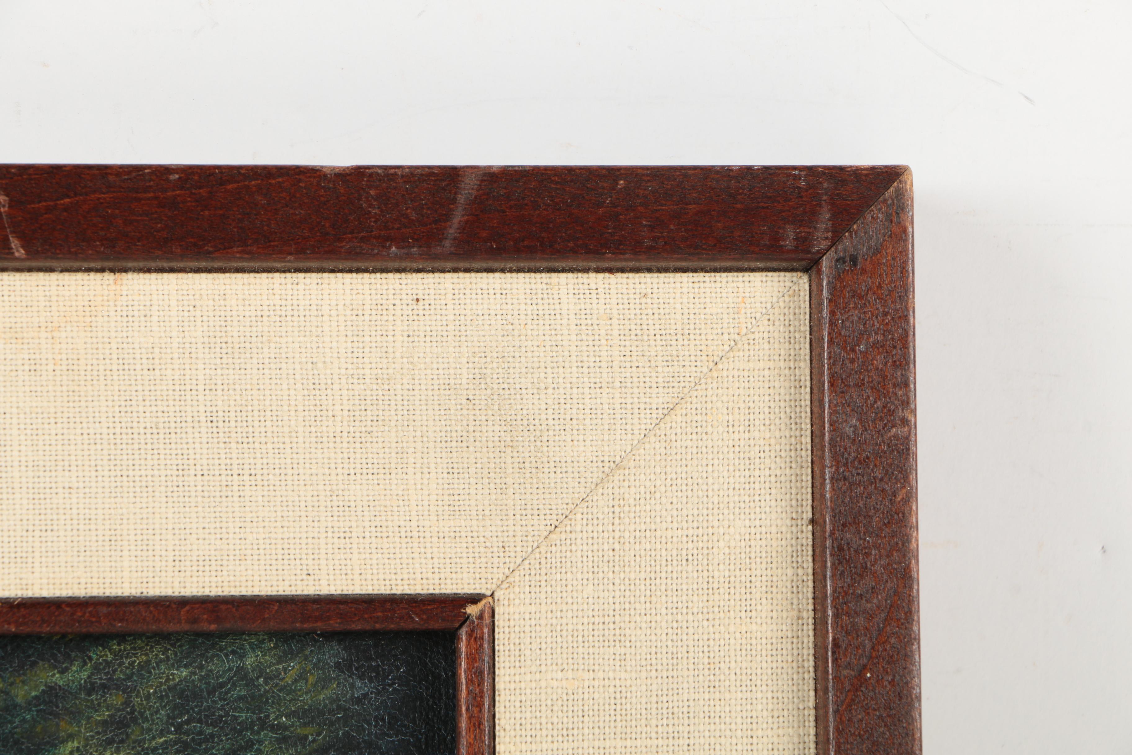 Gloria Malcolm Arnold Acrylic Painting of a Snowy Scene