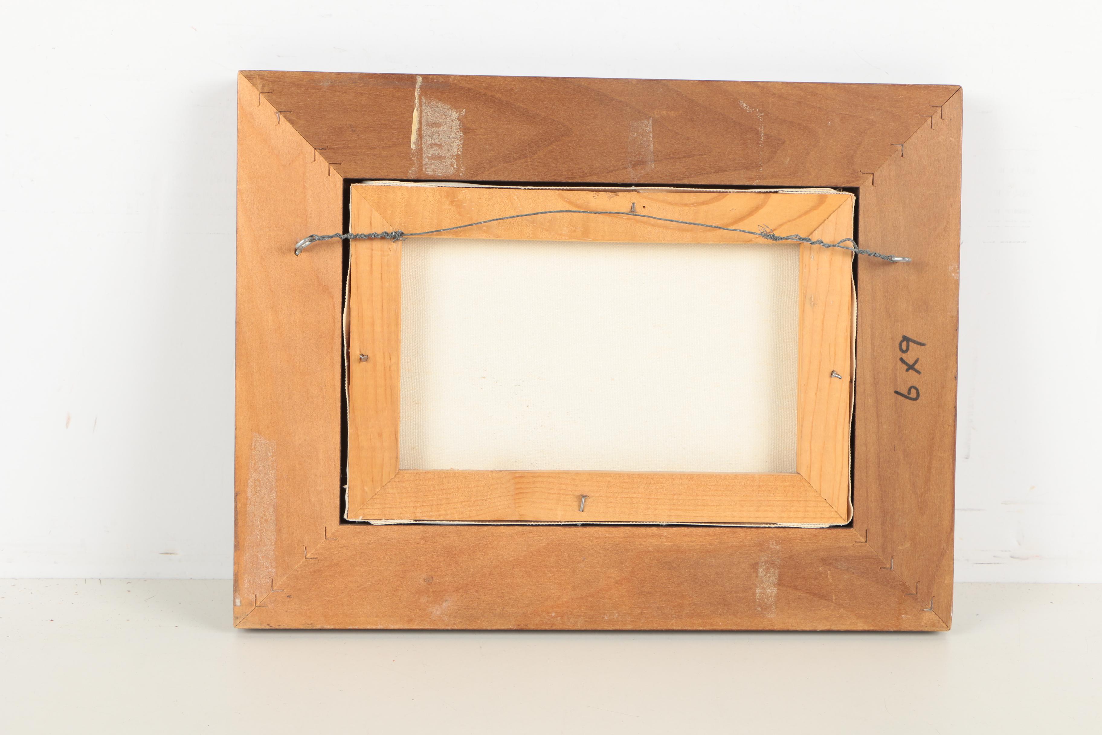 Gloria Malcolm Arnold Acrylic Painting of a Snowy Scene