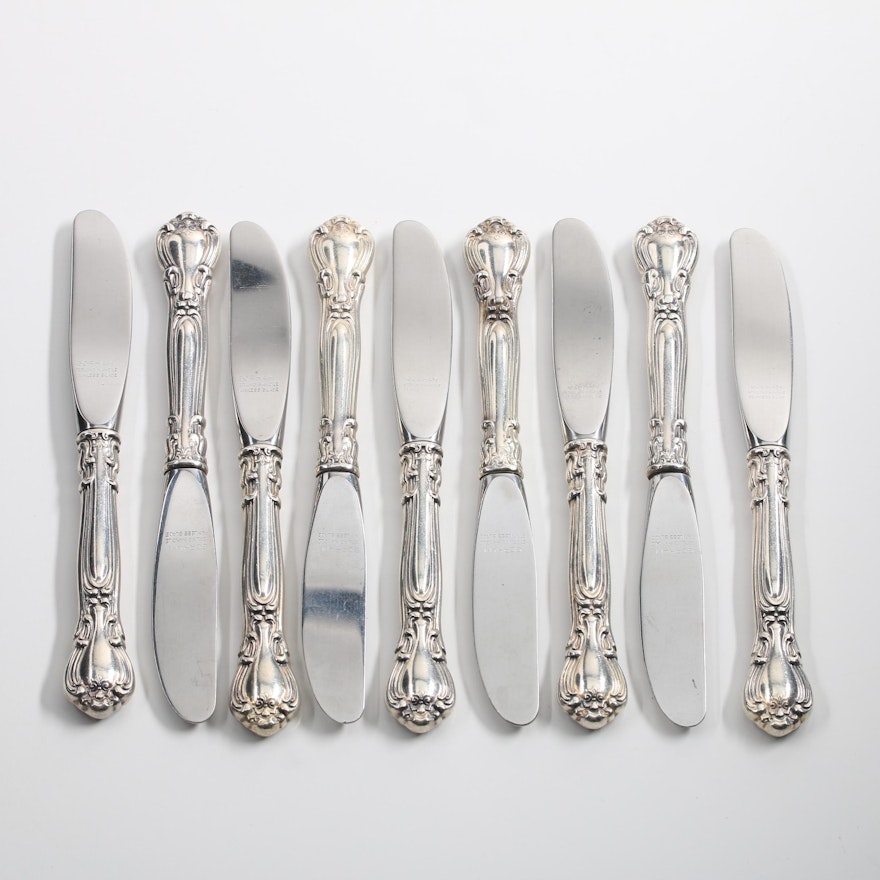 Gorham "Chantilly" Sterling Silver Handled Butter Spreaders