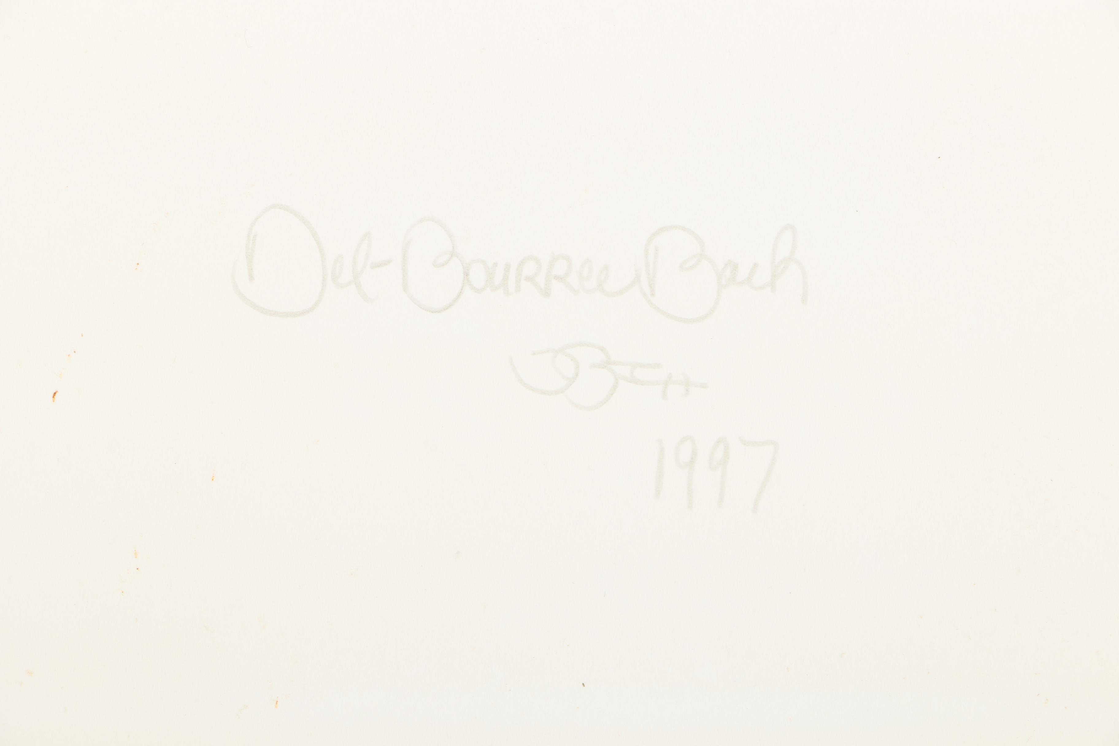 Del-Bourree Bach Original Oil Painting of Autumnal Barn