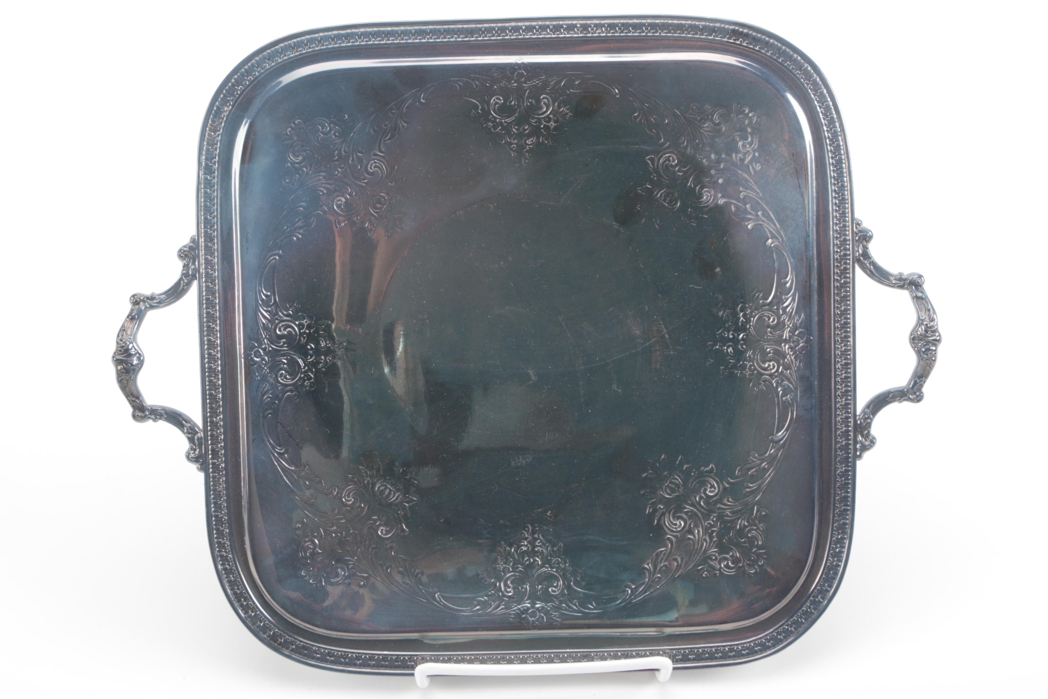 Van Bergh Silver Plate Co and Assorted American Silver Plate Serveware