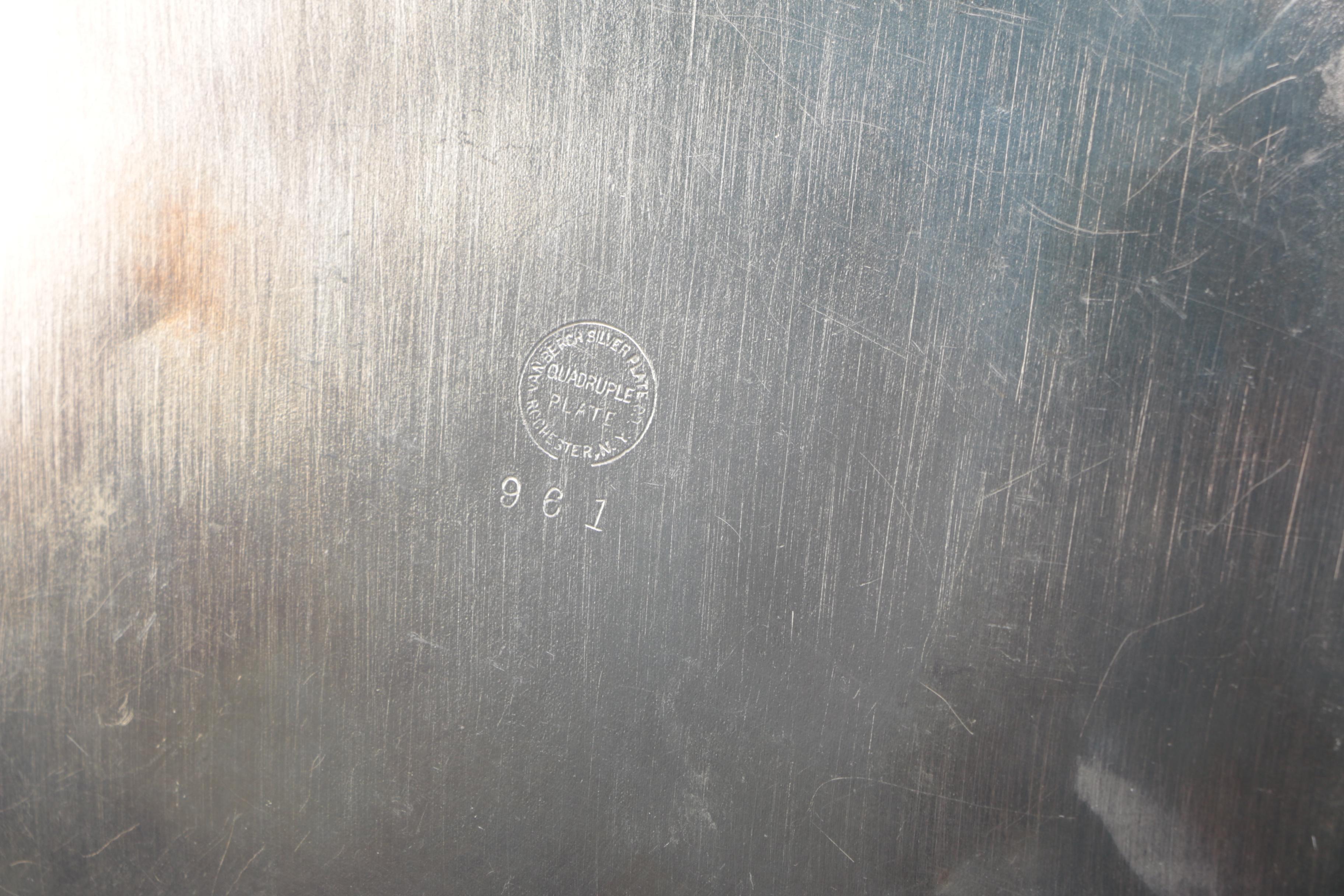 Van Bergh Silver Plate Co and Assorted American Silver Plate Serveware