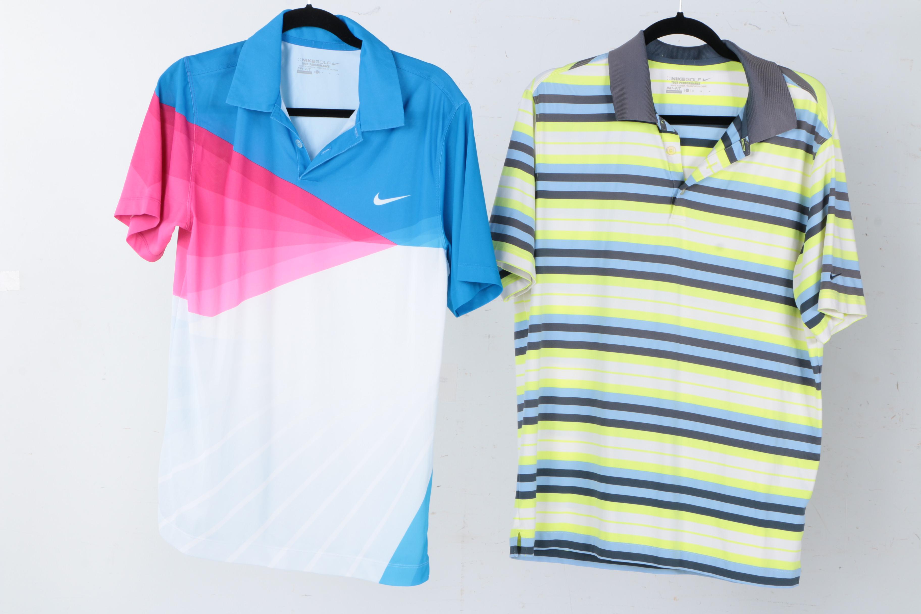 Assorted Men's Polo Shirts Including Puma and Nike