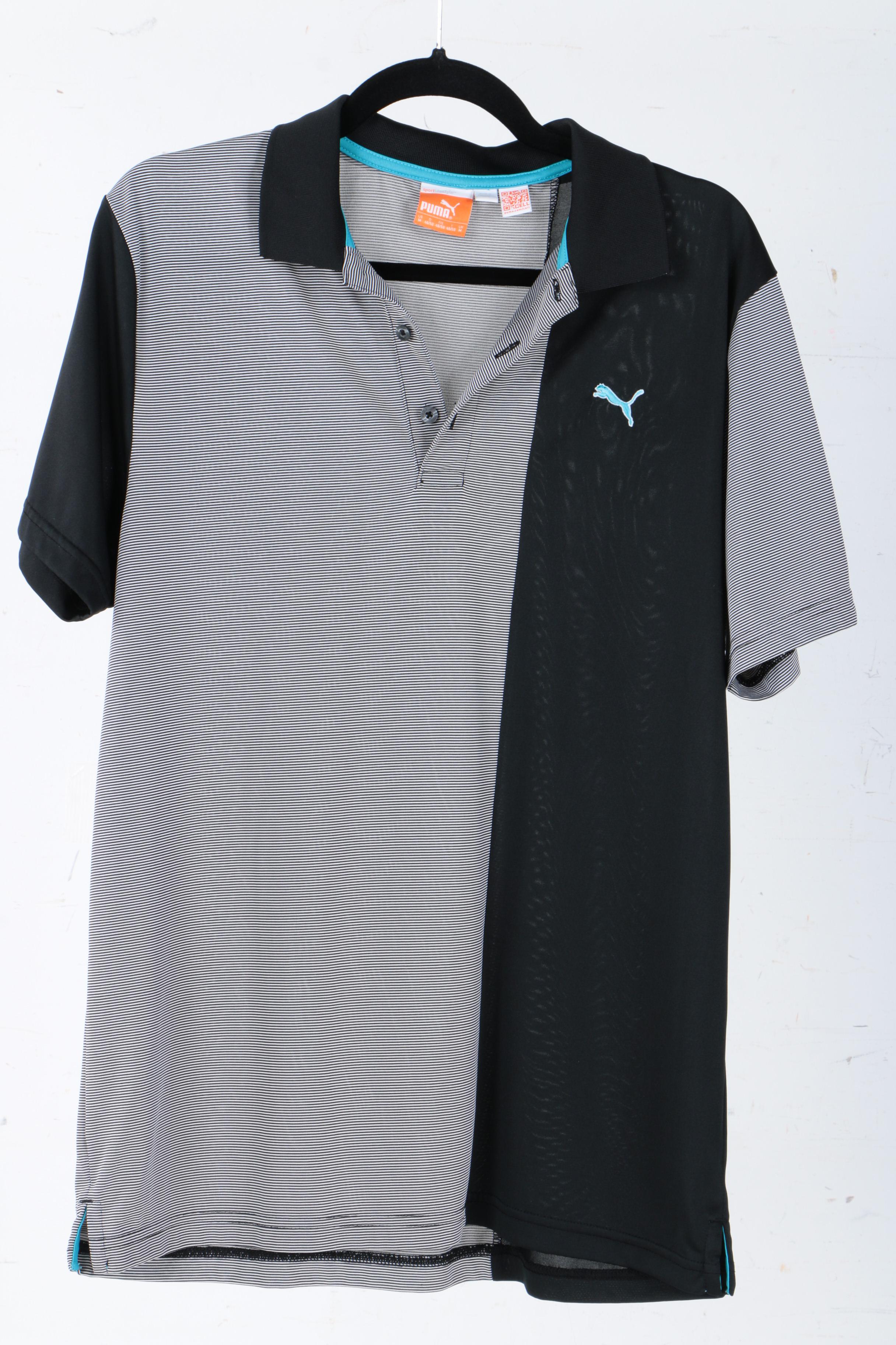 Assorted Men's Polo Shirts Including Puma and Nike