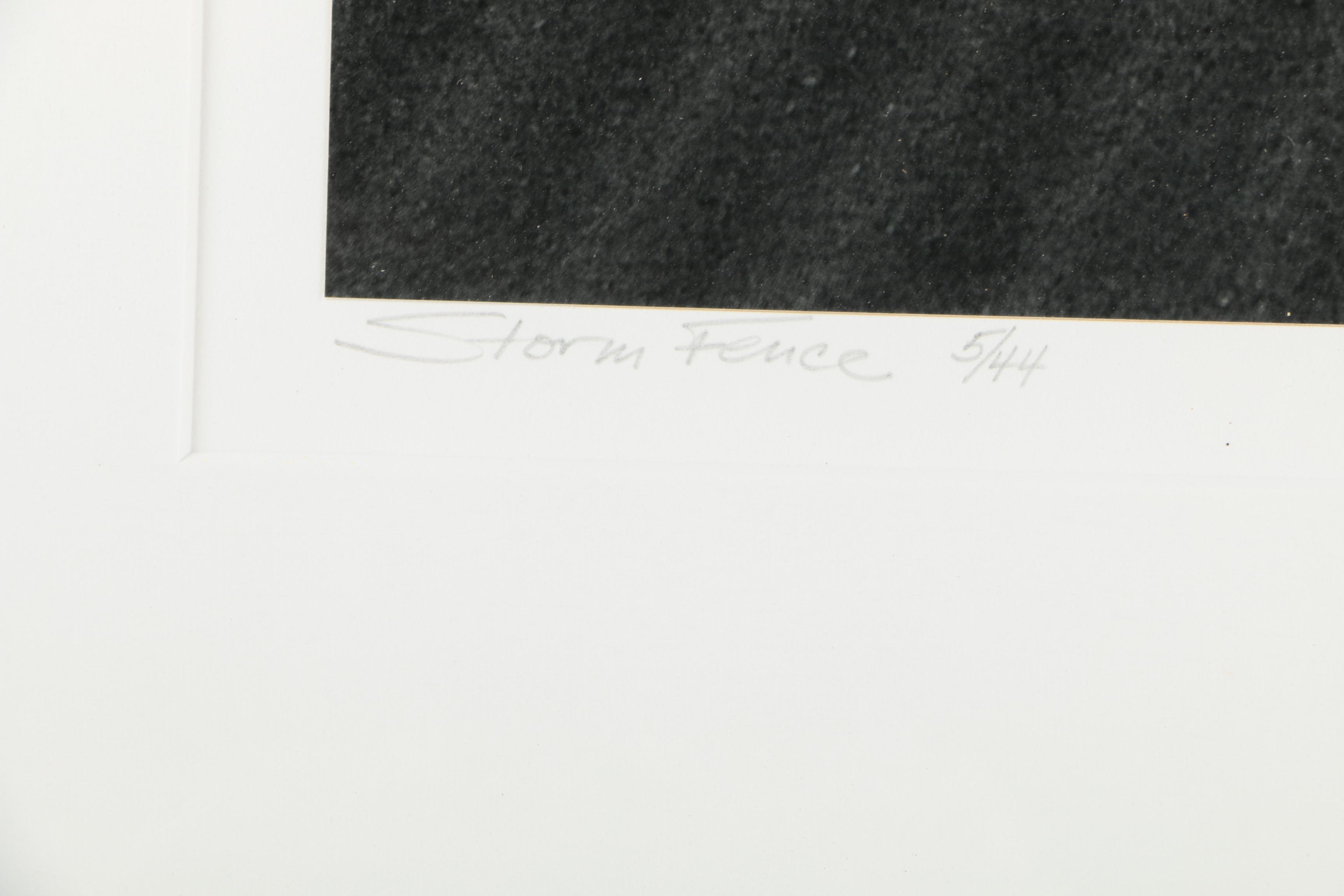 Limited Edition Photograph "Storm Fence"