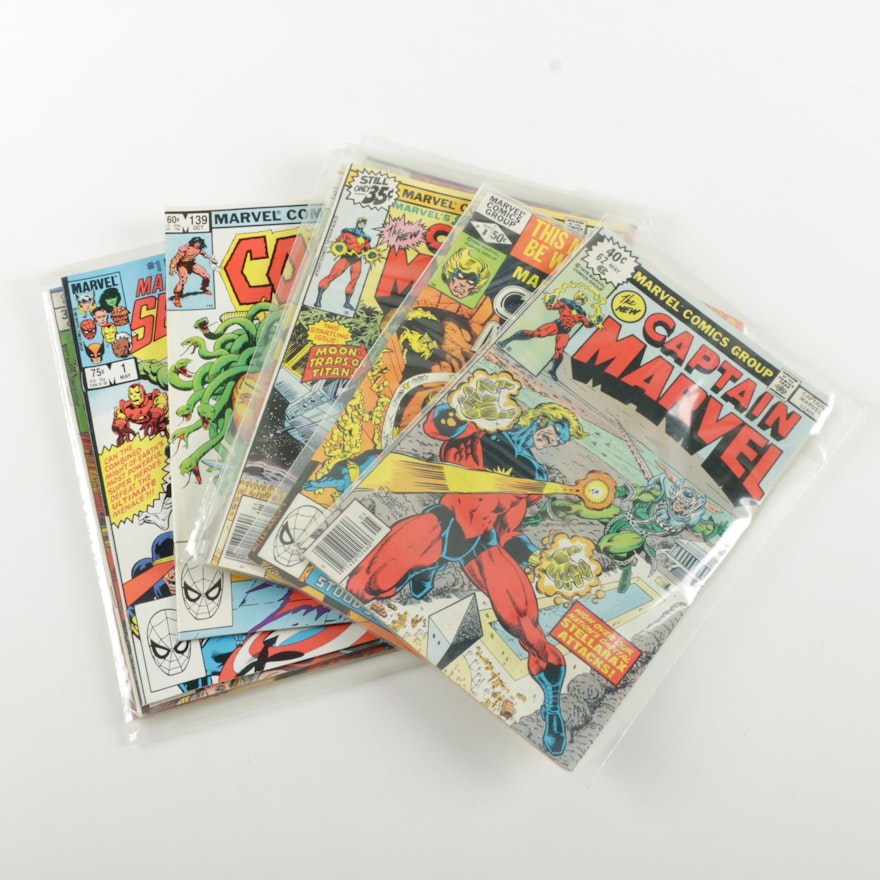 "Secret Wars" # 1 "Captain Marvel" and Other Bronze Age Marvel Comics