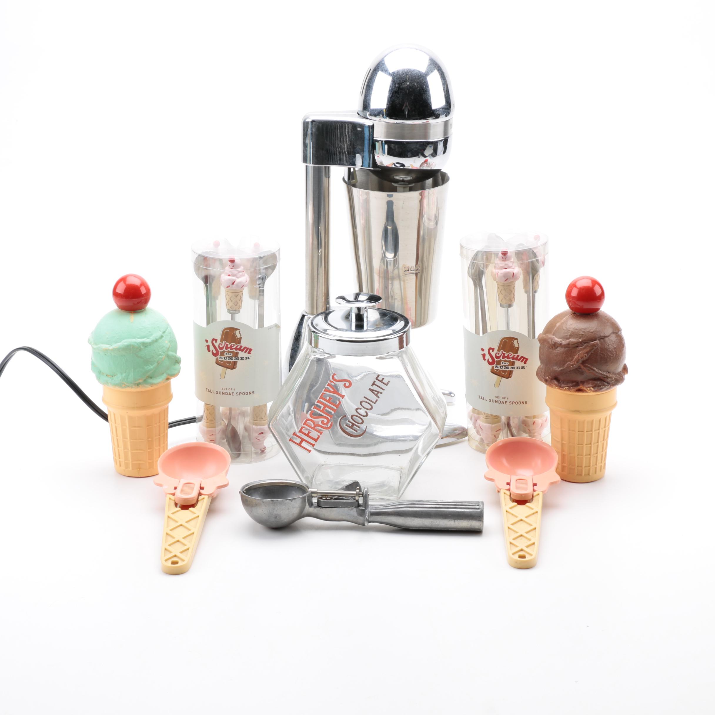 Farberware Drink Mixer and Dessert Themed Kitchenalia
