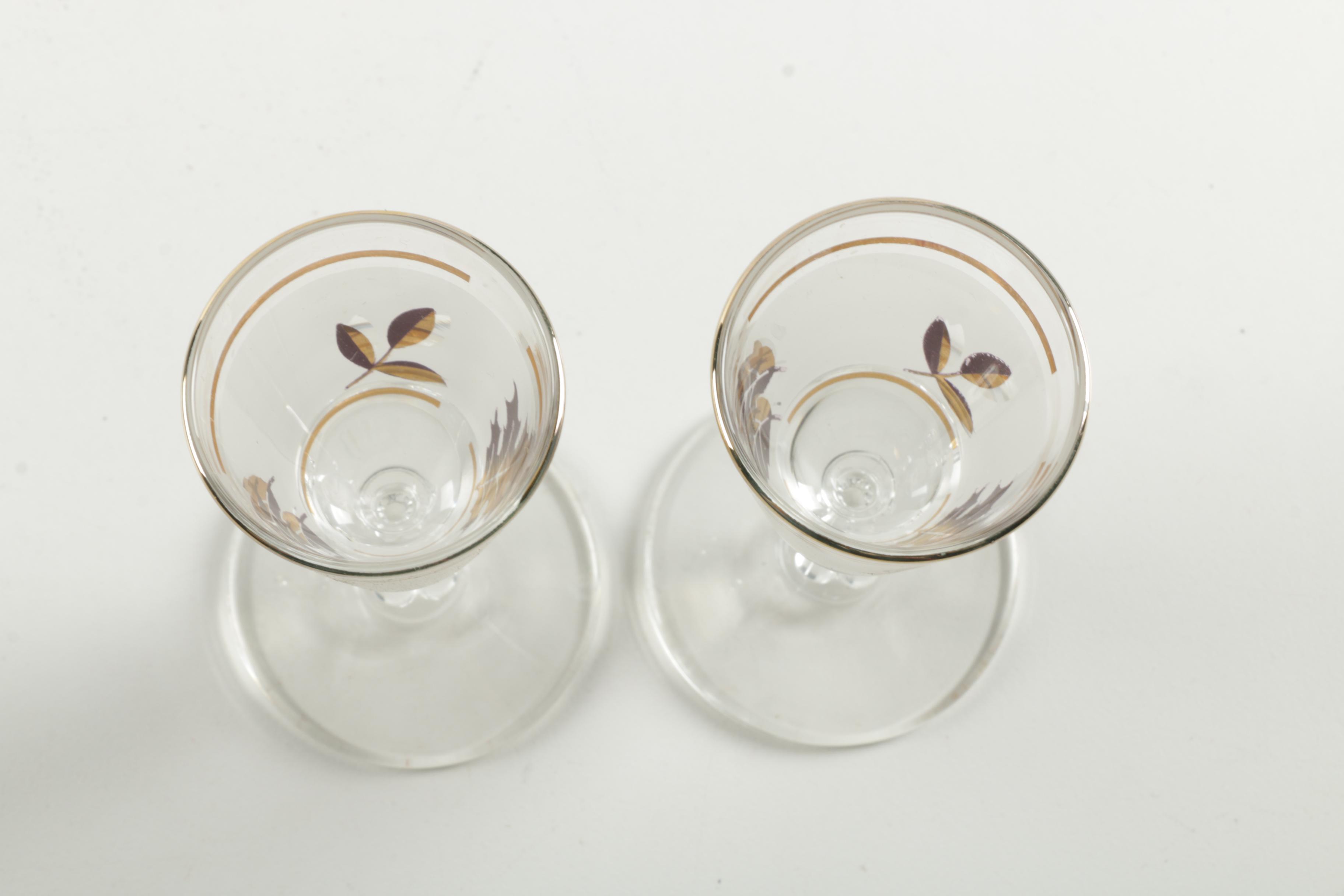 Vintage Cordial Glasses